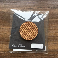 ティアラ くるみの木 木製 ブローチ ループ