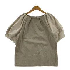 OPAQUE.CLIP オペーク ドット クリップ 異素材 ボリュームスリーブカットソー size38/M/ベージュ系