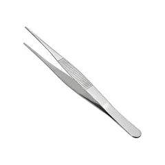 新品 CoCud ピンセット 180mmの長さ ステンレス製の直線 鋸歯付きピンセット - （用途：機械装置の製品修理用）