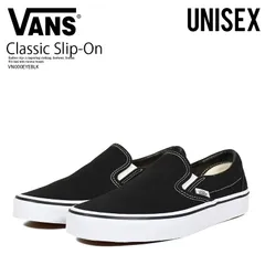 VANS (ヴァンズ) Classic Slip-On (クラシック スリッポン) バンズ ユニセックス ローカット スニーカー シューズ 靴 くつ タウンユース 普段使い カジュアル ストリート スケーター Black (ブラック) VN000EYEBLK