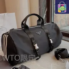 【新品】PRADA プラダ × adidas Re-Nylon ダッフルバッグ 黒｜本日限定特価｜新品未使用-WTO輸入2