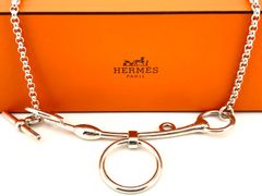 SALE！ HERMES エルメス SV925 モール ドゥ ブリッド ネックレス シルバー レディース