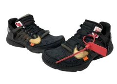 ナイキ NIKE 18年製 × OFF WHITE オフホワイト THE 10 AIR PRESTO エア プレスト ローカット シューズ 黒 AA3830-002 メンズ靴 スニーカー ブラック 29cm 104S-785