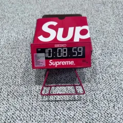 【美品】SEIKO Supreme デジタル置時計 レッド Supreme シュプリーム 21SS Seiko Marathon Clock セイコー