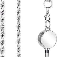 格納式ランヤード レディース ファッションチェーンネックレス 強力なランヤード IDバッジ キーランヤード