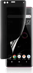 JACRON 1枚入りXperia XZ3 用覗き見防止 フィルム エク スペリア 専用 非ガラス TPU素材 指紋認証が可能 反射防止 浮き防止 気泡レス キズ修復 3D保護 液晶保護フィルム(TMK-UCI-069)