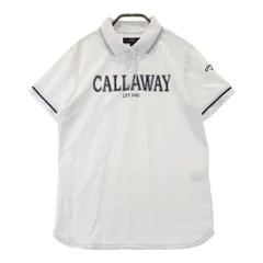 サイズ：L CALLAWAY キャロウェイ  フロントロゴ 半袖ポロシャツ  ホワイト系 [240101415294] ゴルフウェア レディース ストスト