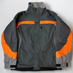 Columbia コロンビア インターチェンジ マウンテンジャケット ナイロン フリースライナー グレー オレンジ メンズ  M 古着 ヴィンテージ