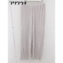 ◇ YECCA VECCA イェッカヴェッカ ウエストゴム プリーツ ワイド パンツ サイズF ライトベージュ系 レディース  【1109140014942】