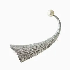 パールブローチ　ジュエルシルバーPAT736936　訳あり