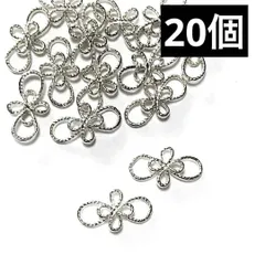 シルバー　水引　リボン　メタル パーツ ネイル　デコ　レジン 浴衣　和風 成人式　入学式　卒業式　結婚式　イベント