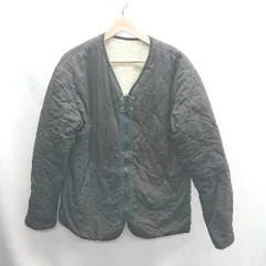 ◇ ⊇ EMMA CLOTHES エマ クローズ リバーシブル ボア 長袖 キルティングジャケット サイズL ブラック レディース E  【1410100059386】