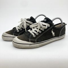 POLO RALPH LAUREN ポロラルフローレン スニーカー ブラック レディース 24.3cm G-1-2