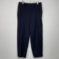 【格安】COS リラックスフィット スラックス ブラック STRAIGHT-LEG ELASTICATED WOOL TROUSERS ストレートレッグ