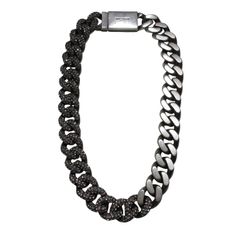 新品サンローラン SAINT LAURENT PARISラージ メタルカーブチェーン ネックレス メンズ レディース