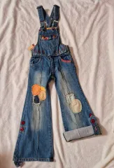 日本 BACK ALLEY オーバーオール サスペンダー 2WAY デニム 新品 100 ー 110