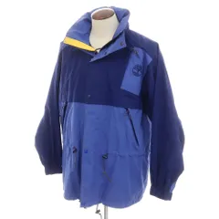【中古】ティンバーランド Timberland 90'S ポリエステル マウンテンパーカー ネイビーブルーxブルー【サイズL】【メンズ】のサムネイル