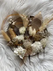 水引入りドライフラワー 髪飾り　成人式髪飾り和装髪飾り結婚式髪飾り