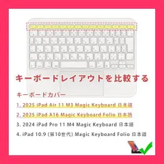 【スタッフおすすめ！】2025 iPad Air 11 インチ M3 (A3266/A3267)、 iPad Pro 11 M4 (A2836/A2837) Magic Keyboard (日本語JIS配列) 用 キーボードカバー 保護カバ