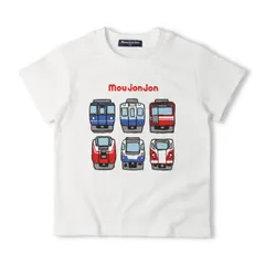 [ムージョンジョン] 子供服 乗り物プリント半袖Tシャツ (ホワイト・110cm) M34849 [ホワイト] [110]