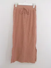 ◇ one after another NICE CLAUP ウエストゴム ロング ナロー スカート サイズF ピンク系 レディース P  【中古】 【1209280005098】
