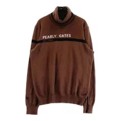 サイズ：1 PEARLY GATES パーリーゲイツ  タートルネック 長袖ニットセーター  ブラウン系 [240101457020] ゴルフウェア レディース ストスト