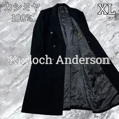美品 Kinloch Anderson カシミヤ混 チェスターコート ブラック 2025年