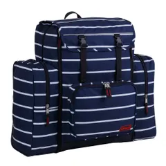 林間学校 リュック コールマン ネイビーボーダー 大容量50L トレックパック ナップサック付き サブリュック