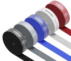 マジック結束バンド フリーカットタイプ コード ケーブル ワイヤー 配線まとめなど 結束・固定・整理・収納用 強力 ワッペン マジックテープ マジックバンド Free Cut Magic Cable Ties Band (長さ5m)