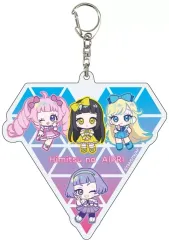 【中古】キーホルダー 01.ひまり＆みつき＆つむぎ＆チィ(アイプリバースver.) ミニキャライラスト デカアクリルキーホルダー 「ひみつのアイプリ」