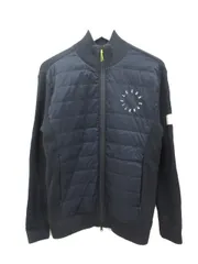 le coq sportif - coco 中古 ルコックスポルティフ le coq sportif メンズ ブルゾン M 黒×青×白 幾何学柄 長袖フルジップアウター 中綿インナーベスト付 楽天市場】ルコック（ブルゾン｜メンズウェア）：ウェア<ゴルフ