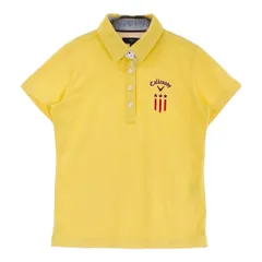 サイズ：L CALLAWAY キャロウェイ  半袖ポロシャツ  イエロー系 [240101505870] ゴルフウェア レディース ストスト