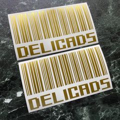 早い者勝ち！在庫処分セール ゴールドセット バーコード大カッティングステッカー DELICAD5 デリカD5
