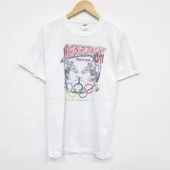 M/古着 フルーツオブザルーム 半袖 ビンテージ Tシャツ メンズ オリンピック 企業広告 クルーネック 白 ホワイト 25aug07 中古
