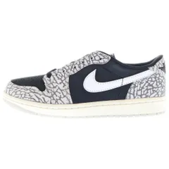 NIKE (ナイキ) Air Jordan 1 Retro Low OG Black Cement エアジョーダン1 レトロ ロー ローカットスニーカー OG ブラックセメント CZ0790-001