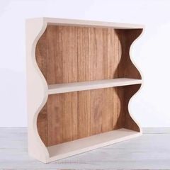 ワイヤーバスケット3段シェルフ【handmade】無塗装キャスター付