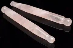 マダガスカル産 ローズクォーツ　110x12mm　マッサージ棒 1個売り パワーストーン 天然石 _PR3456