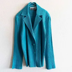 【美品】 ISSEY MIYAKE FETE【プリーツ ジャケット】 ブルー イッセイミヤケ 2401221のサムネイル