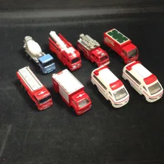 2199　トミカ　ミニカー　QUON　消防車4種　救急車　まとめ売り　【中古】