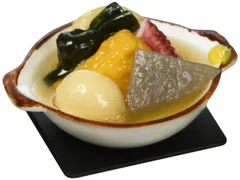 【在庫処分】d-13118 約57㎜ おでん土鍋 食品サンプルデコシール(デコグルメ) 末武サンプル