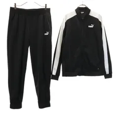 PUMA プーマ 長袖 ジャージジャケット 上下 セットアップ XL ブラック系 レディース 古着