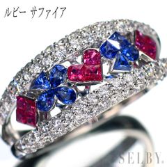 Pt900 天然ピンク ダイヤモンド リング 0.093ct D0.40ct フラワー  
