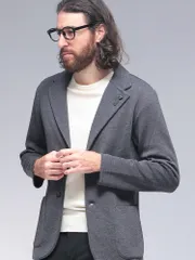 LARDINI (ラルディーニ) シングル2つ釦ニットジャケットのサムネイル