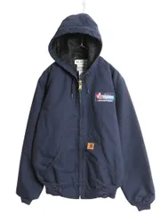 [t36]USA規格カーハートアクティブジャケット企業刺繍ロゴダークネイビー t36]USA規格カーハートアクティブジャケット企業刺繍ロゴダーク