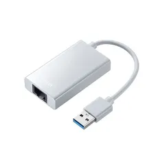 サンワサプライ USB3.2-LAN変換アダプタ（USBハブポート付・ホワイト） USB-CVLAN3WN