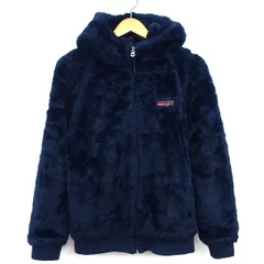 ロデオクラウンズ Rodeo Crowns ボア ジャケット フード ロゴ パッチ シンプル 切替リブ ラグランスリーブ M ネイビー 紺 /HT1のサムネイル