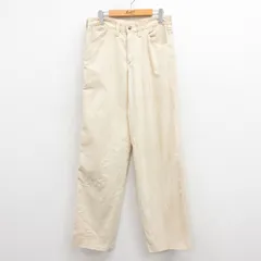 W31/古着 パンツ メンズ 80s 薄ベージュ カーキ 25aug13 中古 ボトムス ロング