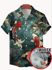 ド派手 半袖シャツ アロハシャツ 296  柄シャツ ヤクザ ヤンキー オラオラ系 ストリート ダンス HIPHOP B系 悪羅悪羅 ホスト 服 メンズ ファッション