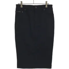 【TOM FORD】トムフォード 黒 膝丈ペンシル スカートファスナーアクセント TOM FORD】トムフォード 黒 膝丈ペンシル スカートファスナー
