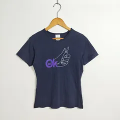 90s MINI BY XLARGE ミニバイエクストララージ Tシャツ スケート USA製 ライター グラフィック プリント ネイビー 90s 裏原 古着 VINTAGE レディース サイズ S LF2